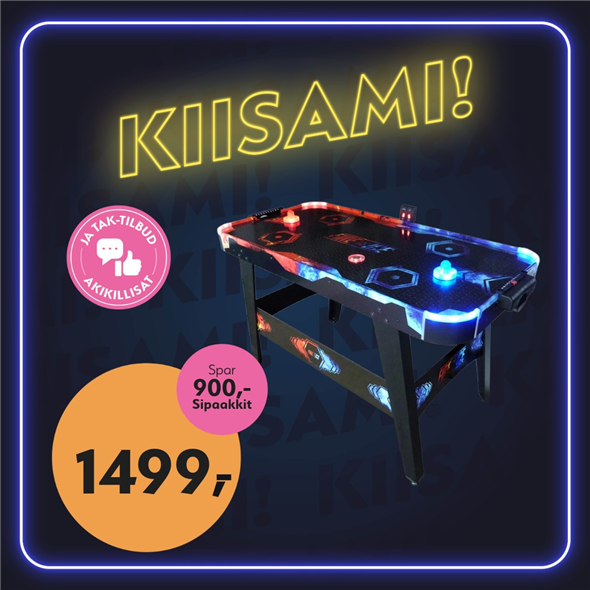 Airhockey bord ‼️‼️MALUGIUK AATSAAT TALLIMANNGORNEQ 30.10.2026 AASASSAAMMATA - bemærk det skal først afhentes fredag den 30.10.2026‼️‼️