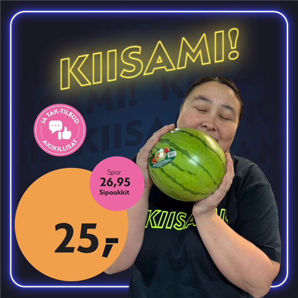 Vandmelon ‼️‼️MALUGIUK AATSAAT TALLIMANNGORNEQ 30.10.2026 AASASSAAMMATA - bemærk det skal først afhentes fredag den 30.10.2026‼️‼️