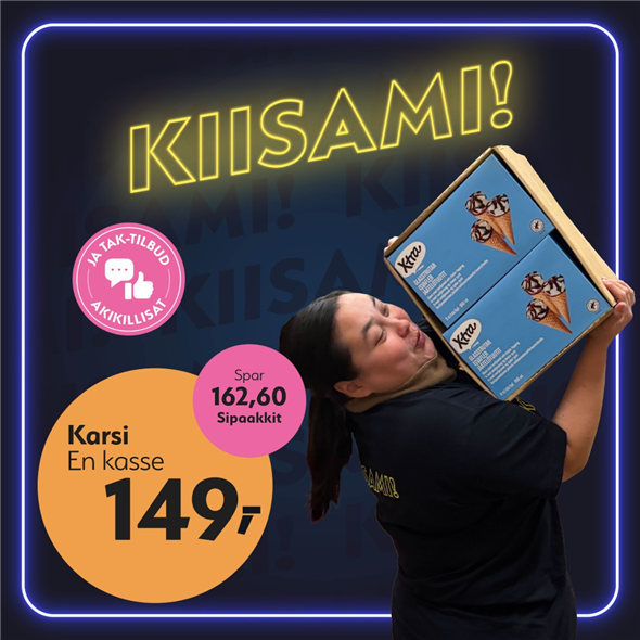 Xtra isvafler 8x120ml ‼️‼️MALUGIUK AATSAAT TALLIMANNGORNEQ 30.10.2026 AASASSAAMMATA - bemærk det skal først afhentes fredag den 30.10.2026‼️‼️