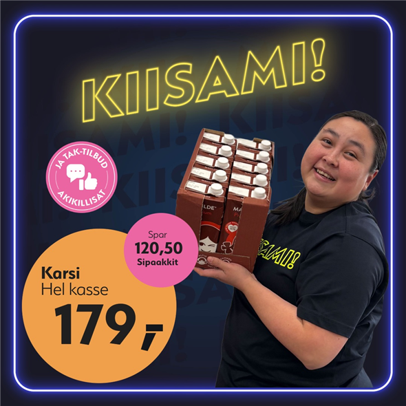 Matilde premium kakaomælk‼️‼️MALUGIUK AATSAAT TALLIMANNGORNEQ 30.10.2026 AASASSAAMMATA - bemærk det skal først afhentes fredag den 30.10.2026‼️‼️