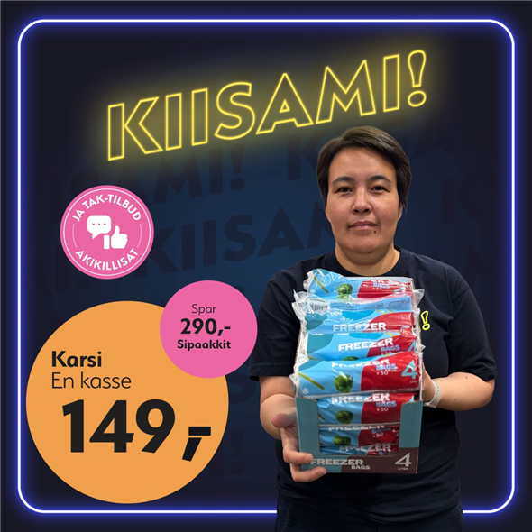 Coop fryseposer 4L  ‼️‼️MALUGIUK AATSAAT TALLIMANNGORNEQ 30.10.2026 AASASSAAMMATA - bemærk det skal først afhentes fredag den 30.10.2026‼️‼️
