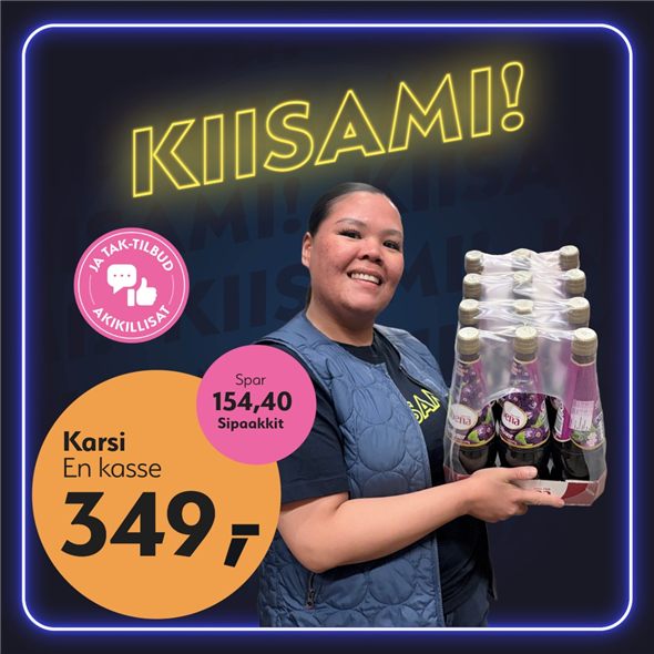 Ribena solbær ‼️‼️MALUGIUK AATSAAT TALLIMANNGORNEQ 30.10.2026 AASASSAAMMATA - bemærk det skal først afhentes fredag den 30.10.2026‼️‼️