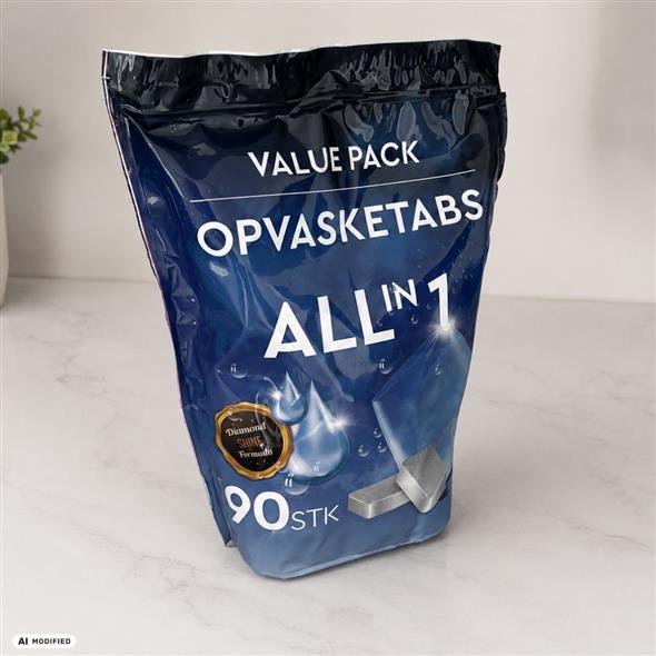 Opvasktabs 90stk ‼️‼️MALUGIUK AATSAAT TALLIMANNGORNEQ 30.10.2026 AASASSAAMMATA - bemærk det skal først afhentes fredag den 30.10.2026‼️‼️