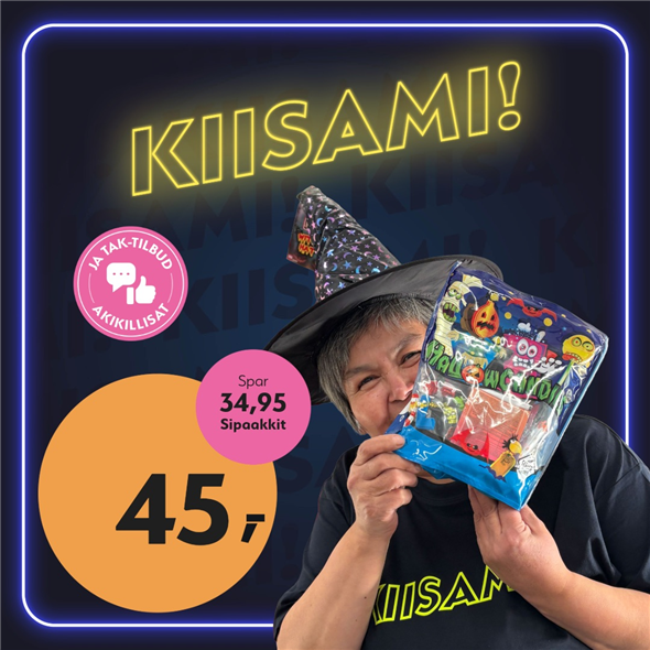 Halloween slik ‼️‼️MALUGIUK AATSAAT TALLIMANNGORNEQ 30.10.2026 AASASSAAMMATA - bemærk det skal først afhentes fredag den 30.10.2026‼️‼️