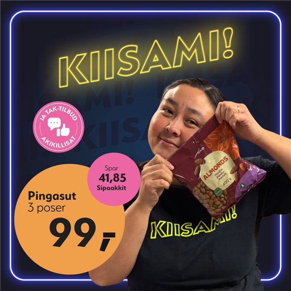 Mandler 400gr ‼️‼️MALUGIUK AATSAAT TALLIMANNGORNEQ 30.10.2026 AASASSAAMMATA - bemærk det skal først afhentes fredag den 30.10.2026‼️‼️