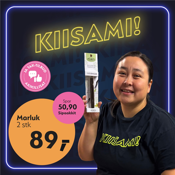 Vaniljestænger 10g ‼️‼️MALUGIUK AATSAAT TALLIMANNGORNEQ 30.10.2026 AASASSAAMMATA - bemærk det skal først afhentes fredag den 30.10.2026‼️‼️