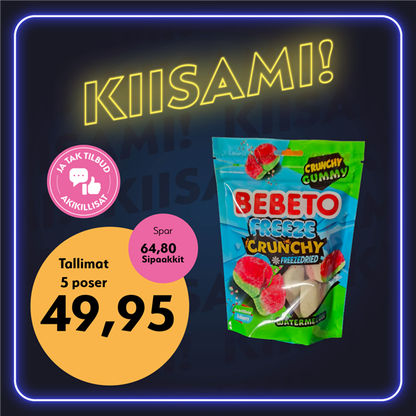 Bebeto vandmelon snacks ‼️ BEMÆRK DET SKAL FØRST AFHENTES FREDAG D. 30. OKTOBER ‼️