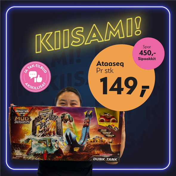 Monster jam legesæt ‼️‼️MALUGIUK AATSAAT TALLIMANNGORNEQ 30.10.2026 AASASSAAMMATA - bemærk det skal først afhentes fredag den 30.10.2026‼️‼️
