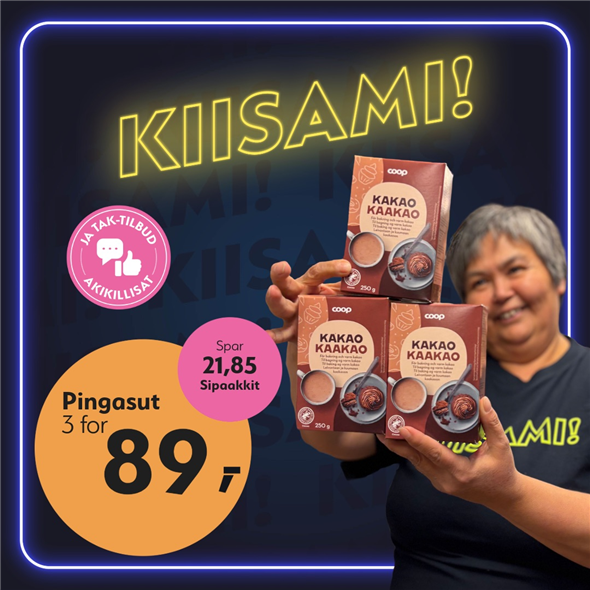 Coop kakao pulver 250g ‼️‼️MALUGIUK AATSAAT TALLIMANNGORNEQ 30.10.2026 AASASSAAMMATA - bemærk det skal først afhentes fredag den 30.10.2026‼️‼️