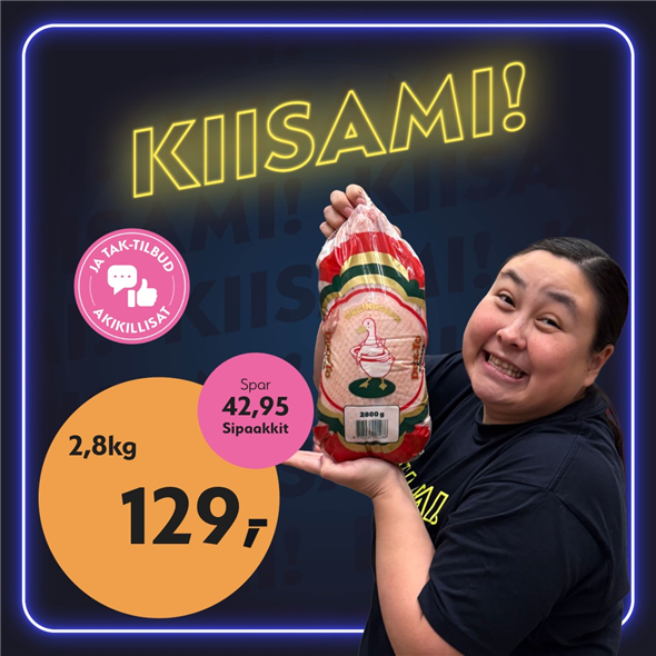 Peking and med indmad 2,8kg ‼️‼️MALUGIUK AATSAAT TALLIMANNGORNEQ 30.10.2026 AASASSAAMMATA - bemærk det skal først afhentes fredag den 30.10.2026‼️‼️