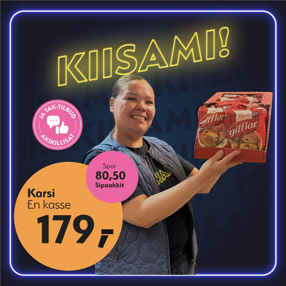 Pågrn kanel giflar ‼️‼️MALUGIUK AATSAAT TALLIMANNGORNEQ 30.10.2026 AASASSAAMMATA - bemærk det skal først afhentes fredag den 30.10.2026‼️‼️
