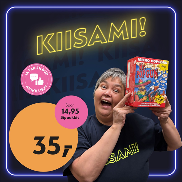 Mr. Popgun 8-pak ‼️‼️MALUGIUK AATSAAT TALLIMANNGORNEQ 30.10.2026 AASASSAAMMATA - bemærk det skal først afhentes fredag den 30.10.2026‼️‼️